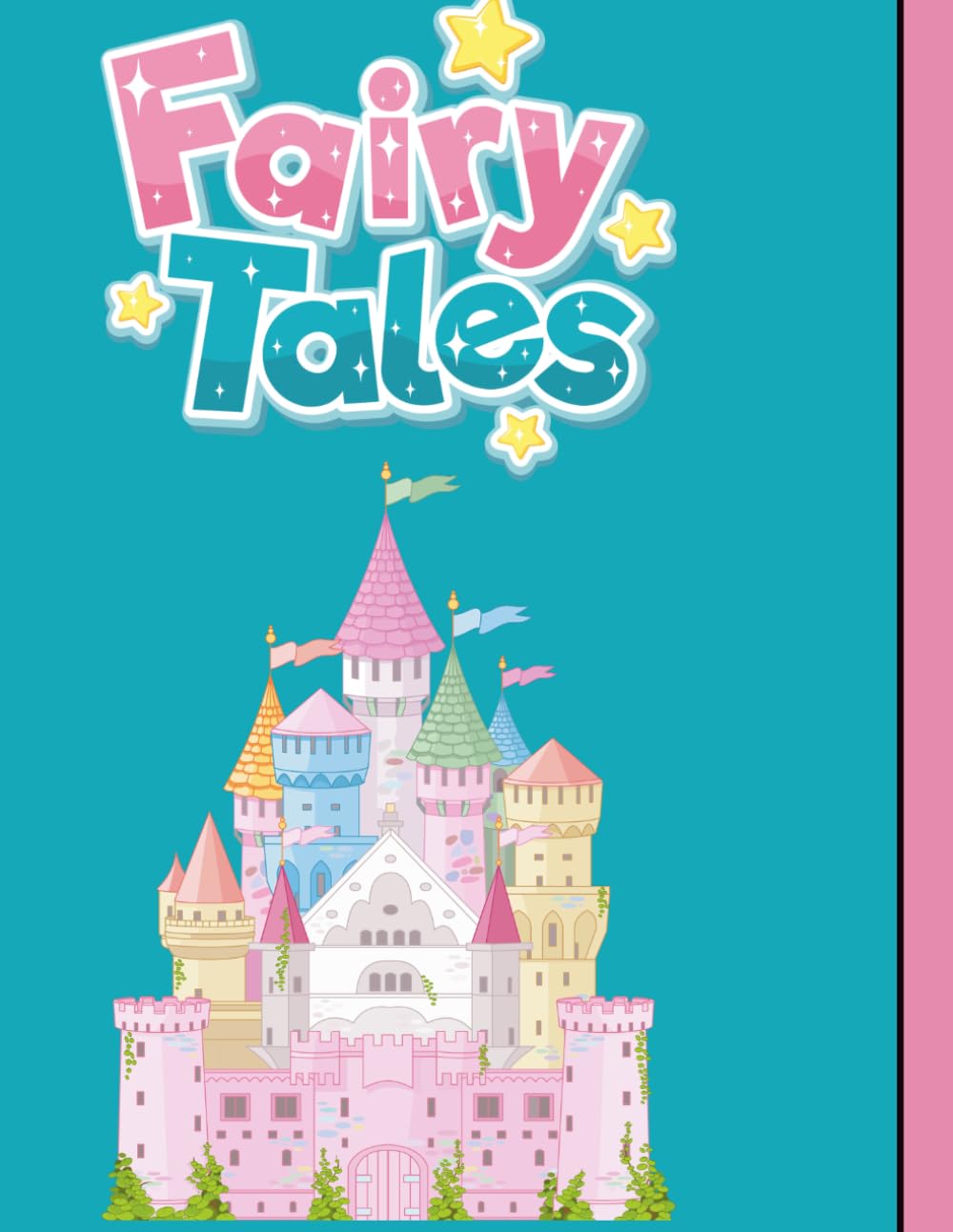 Fairy Tales Coloring Booklet: Grayscale Lined Illustrations