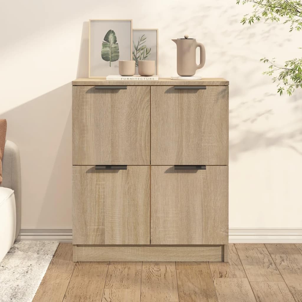 vidaXL Buffet Armoire de Salon Armoire de Rangement Organisateur de Maison Meuble de Rangement Intérieur Chêne Sonoma 60x30x70 cm Bois d'Ingénierie