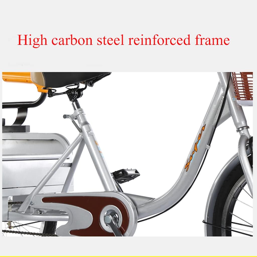 Three Wheel Bike Adult Tricycle 20inch with Cargo Basket 3-Wheel Bicycle Trike Bike Bicycle for Recreation Shopping Men's Women's Bike Picnic Cycling Pedalling
