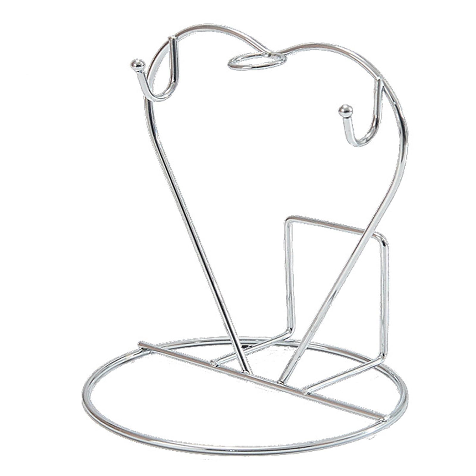 Kaeltsyn Silver Plate Storage Rack Iron Cup Saucer Holder For Efficient Kitchen Organization And Decorative Home Use Metal Cup Stand