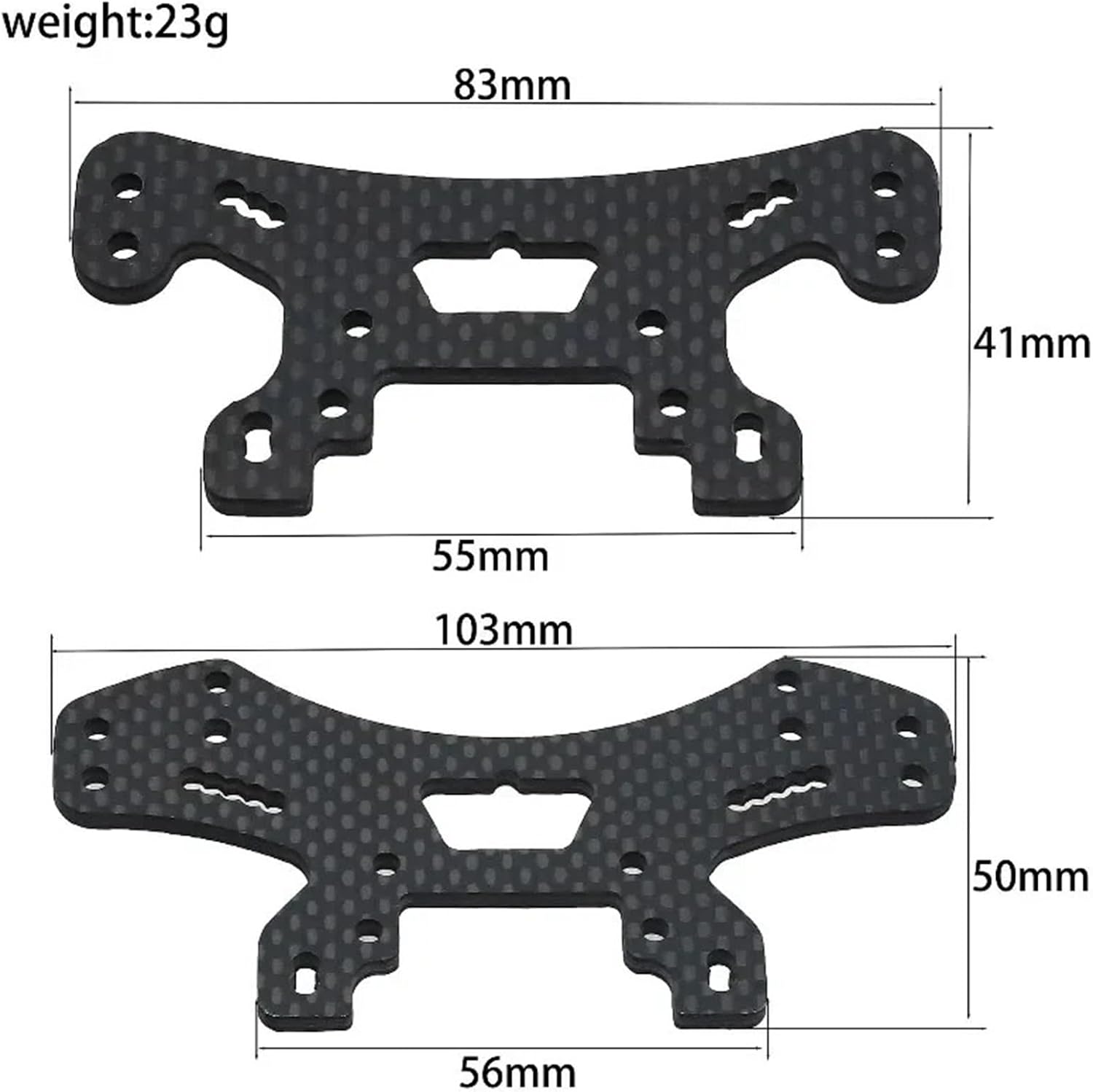 RC Car Replacement For LC For Racing 1/10 PTG-2 C8035 Carbon Fiber Front Shock Mount Remote Control Car Upgrade Parts Accessories