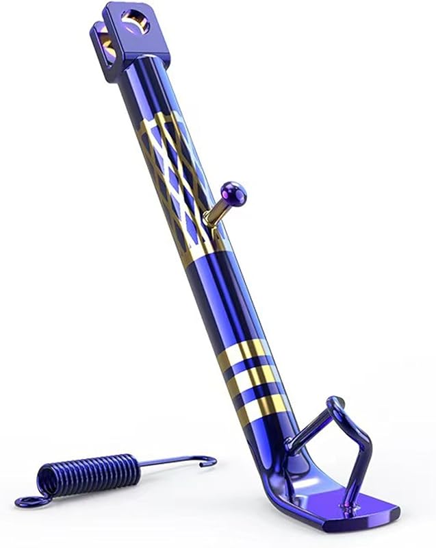 Motorcycle Side Stand, 9.84″ Anti-Tip Motorcycle Parking Stabilizer, Heavy Stable Non-Slip Motorbike Side Stand Modification Accessory, Universal for Most Motorcycles