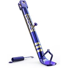 Motorcycle Side Stand, 9.84&Prime; Anti-Tip Motorcycle Parking Stabilizer, Heavy Stable Non-Slip Motorbike Side Stand Modification Accessory, Universal for Most Motorcycles