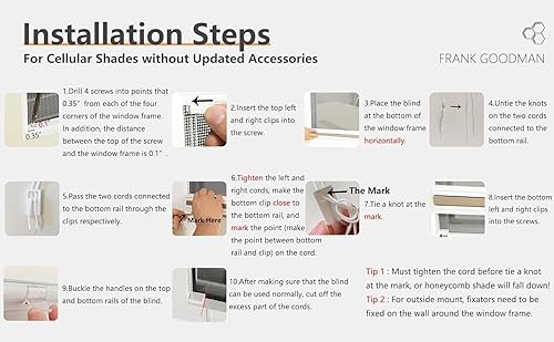 Miniatura 7 de FRANK GOODMAN Persianas celulares ajustadas a medida con tensión superior e inferior, persianas celulares con filtro de luz para privacidad superior