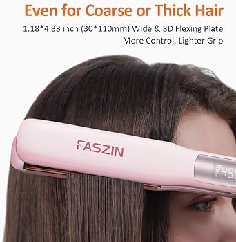Amazon.com : Faszin Professional Hair Straightener, 1.18 inch