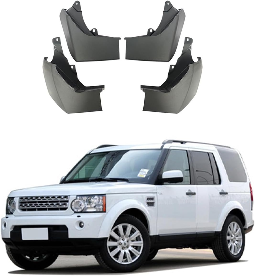 Car Mudguard Mud Flaps for Discovery 4 2009-2016 Molded Custom Front and Rear Mudflaps Splash Guards Flares Kit 4-PC Auto Accessories,Send 1 Car Wash Towel