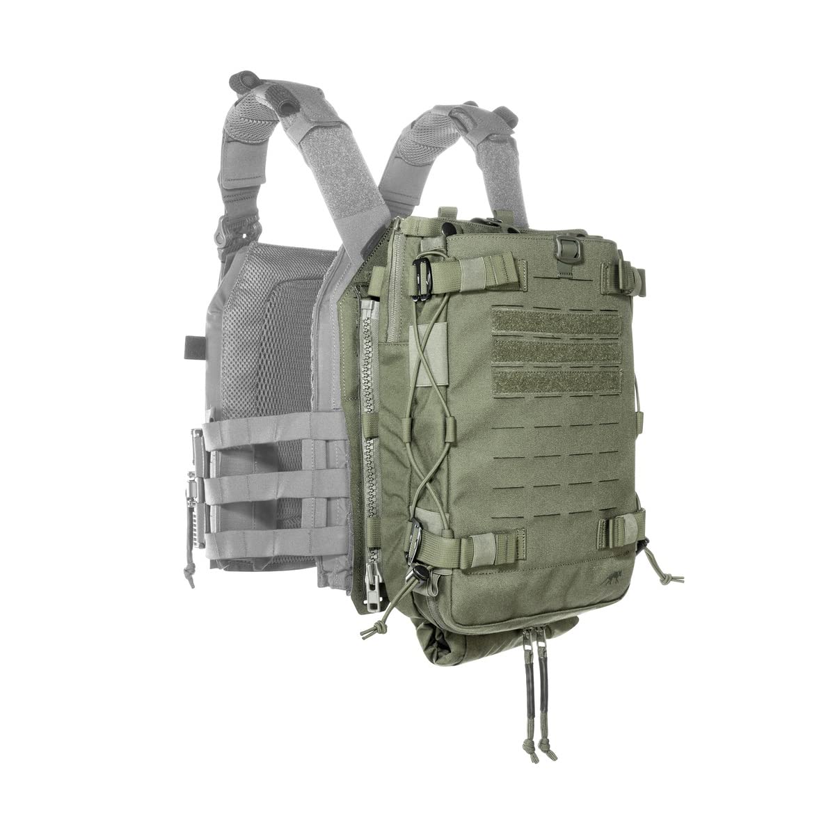 Tasmanian Tiger TT Tool Pack ZP Sac supplémentaire Breach pour porte-disques avec fixation Lasercut Molle et fermeture éclair, avec adaptateur pour système MOLLE