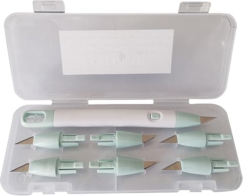 Miniatura 2 de Corey-z Kit de cuchillos de precisión para manualidades, juego de cuchillos Exacto, cuchillo de tallado, herramienta de corte de manualidades con 6