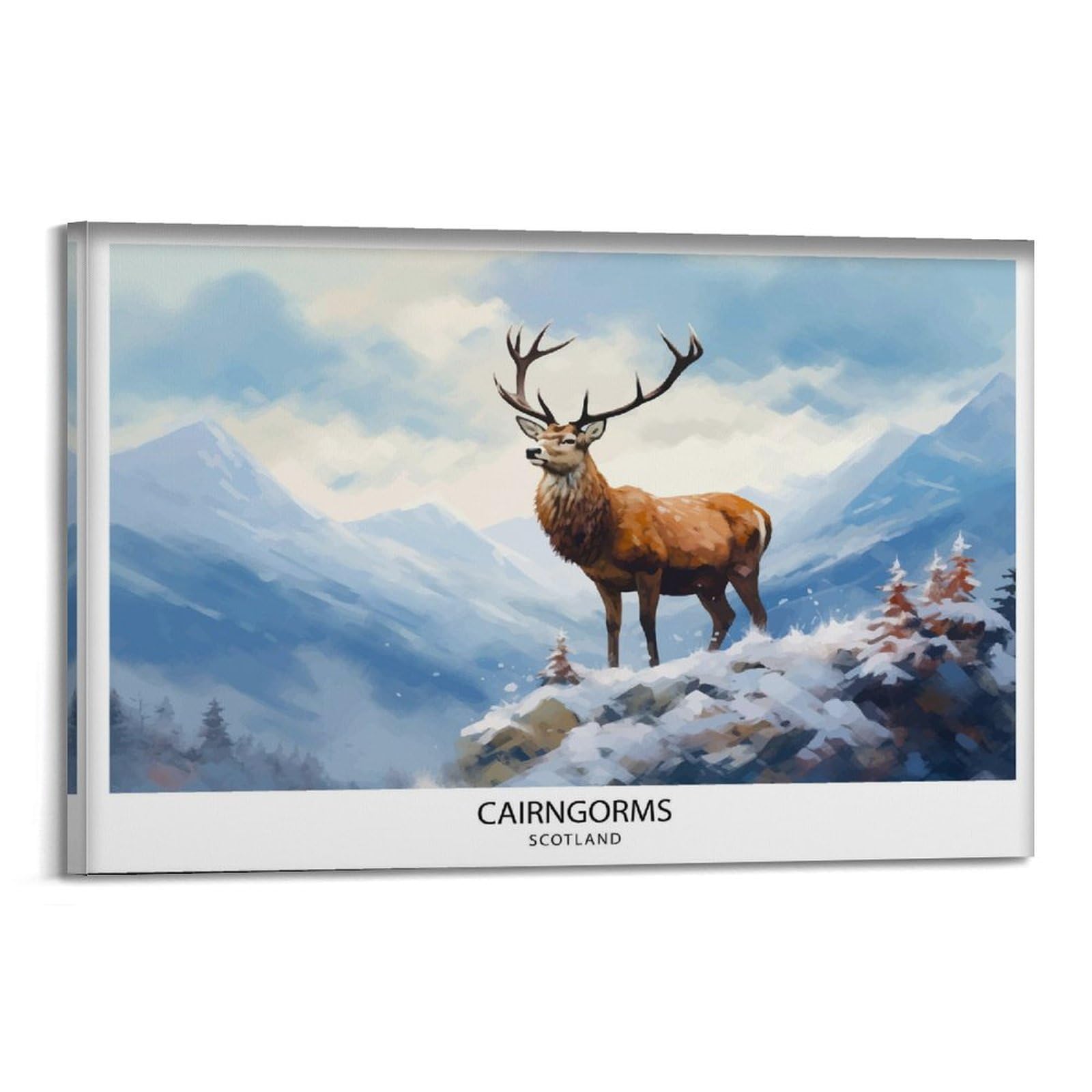 xiaoxiaoshen Cairngorms National Park Travel Scotland Scottish Highlands_3 Canvas Poster Wall Art Prints Room Aesthetic Murals Bedroom And Living Decorations 24x36inch(60x90cm)