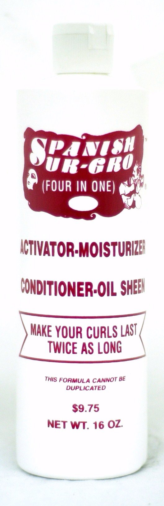 Spanish Sur-Gro (Four In One) Activator-Moisturizer-Conditioner-Oil Sheen 16 oz