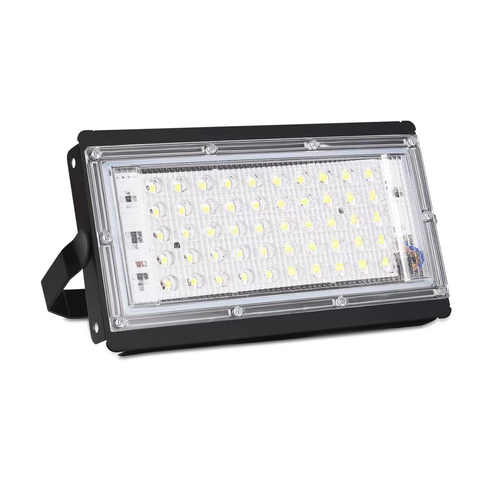 LLOOPK LED Flood Light, Flood Light 50w 100w 150w Led Exterior Lighting Outdoor Projector Reflector Lamp Spotlight Waterproof Street(50W,Warm Light)