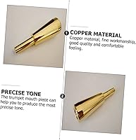 Vista 7 de Vaguelly Monette Trompeta Práctica Componente extractor instrumento 3c Instrumentos musicales Saxofón mudo cobre instrumento musical