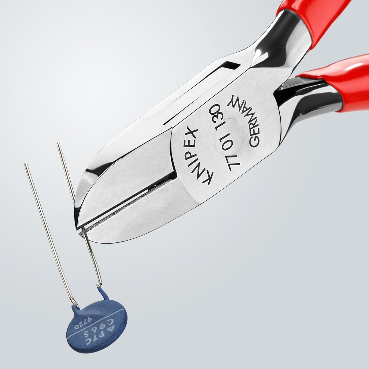 KNIPEX Elektronik-Seitenschneider mit Kunststoff überzogen 130 mm 77 01 130