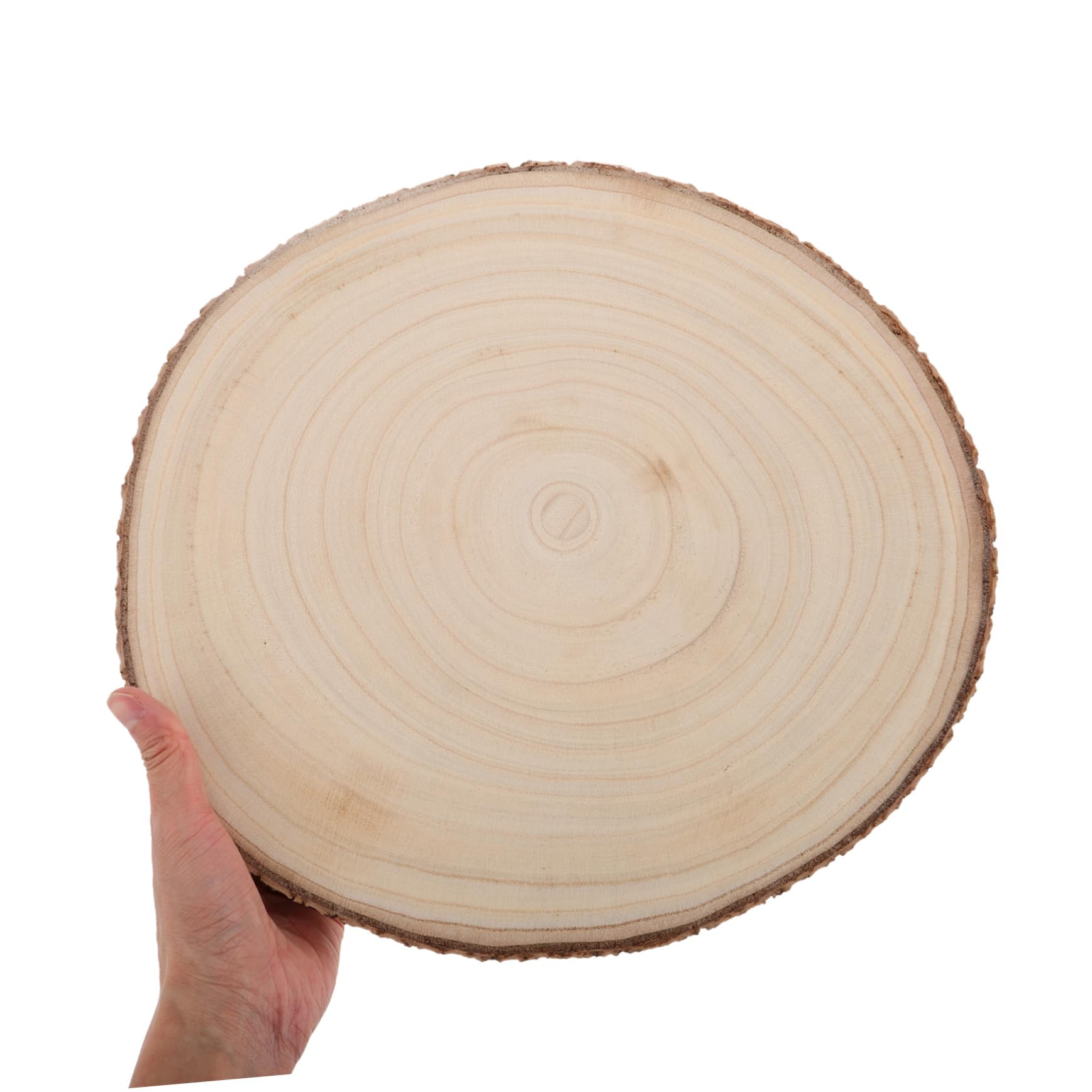 Gatuida 2pezzi Fette di Albero Rustico Naturali Dischi di Tronchi Grezzi Trucioli di Legno per Decorazioni di Matrimoni Forniture per Artigianato Natalizio Cerchi di Legno per Pittura