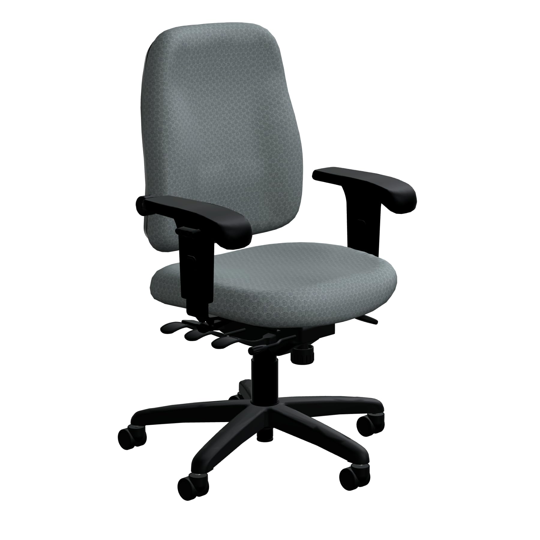 OMseating Office Master PT78 Task Chair (Basalt), Arms