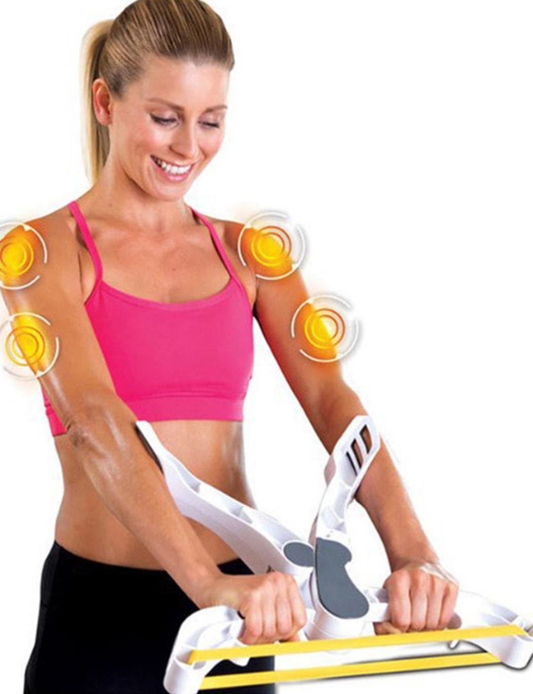 Arm Muscle Exercise Equipment Fitness Power Arm Workout Machine Arms Biceps Shoulders Chest with 3 Resistance Exercise Bands Strength Hot