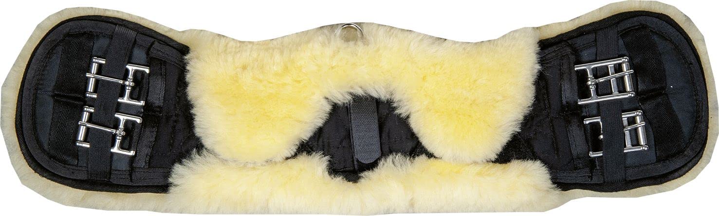 HKM Cincha corta borreguillo Negro/Negro 70