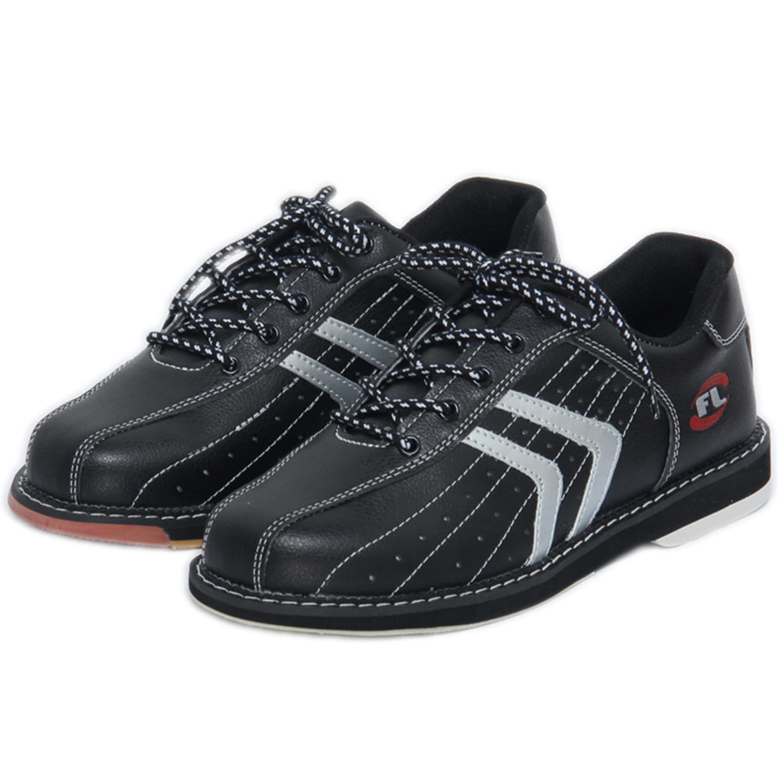 SDEQA Zapatos de Bolos para césped para Hombre, de Cuero, Transpirables, Antideslizantes, Ligeros y para jóvenes
