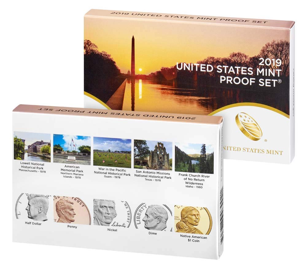 2019 US Proof Coin Set - GEM Quality with Box -3
