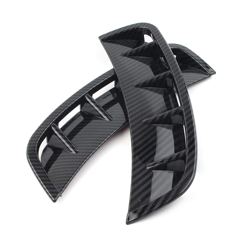 cofano turbo laterale Copertura Presa D’Aria Finta Misura Per Benz Classe A A35AMG A220 A200 A250 W177 2019 2020 Auto Anteriore ABS Air Vent Hood Lato Parafango trim Decorativo(Gloss Black)