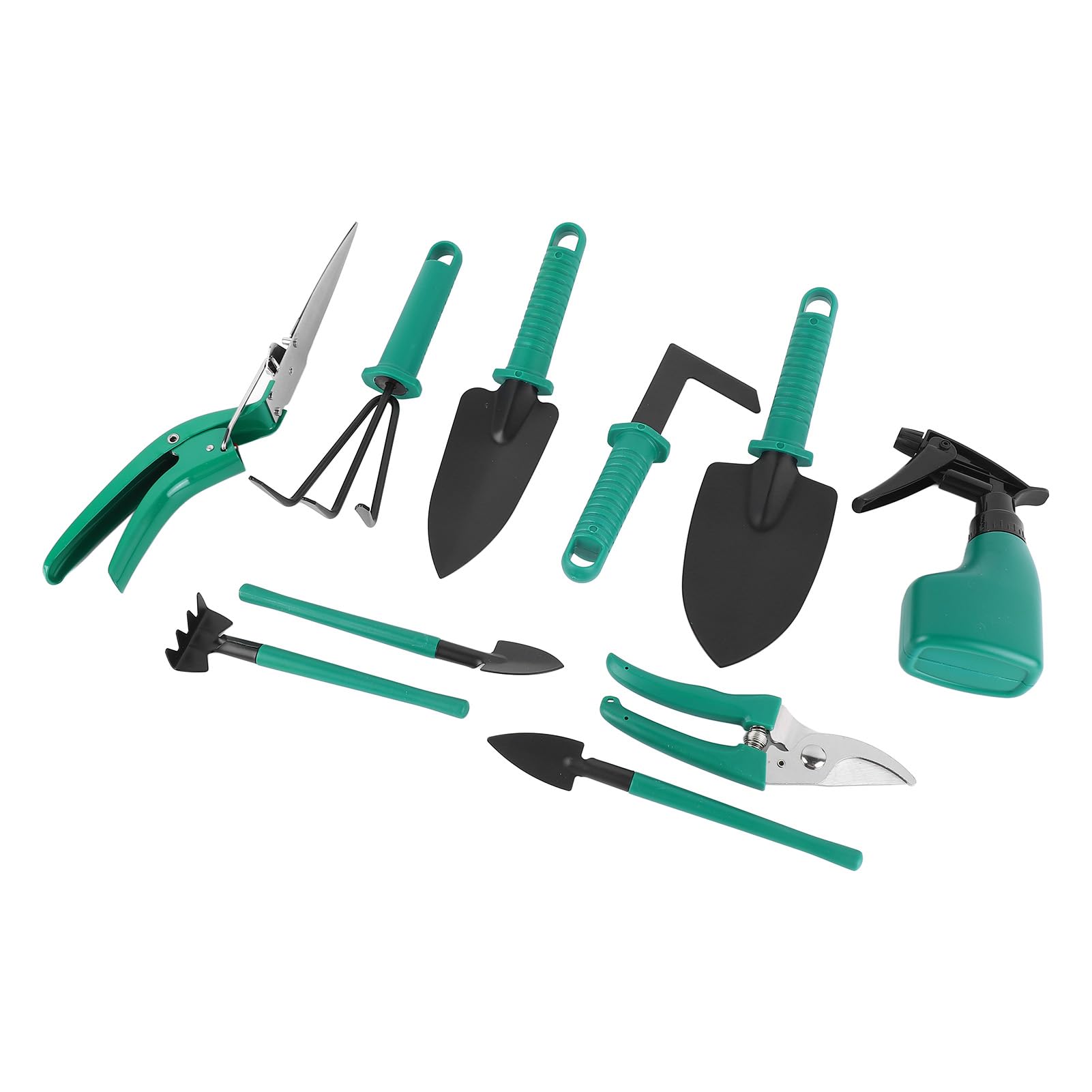 Zestaw narzędzi ogrodniczych Premium Iron Garden Tools Kit z nożyczkami, łopatami, puszkami ze sprayem do prac ogrodowych i ulicznych