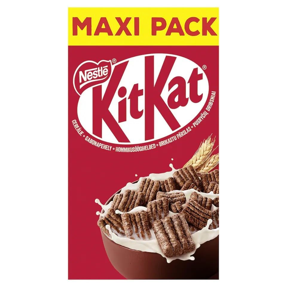 Cereales de desayuno con cacao y chocolate con leche Nestlé KitKat, paquete maxi, 8 x 550 g (4,4 kg)
