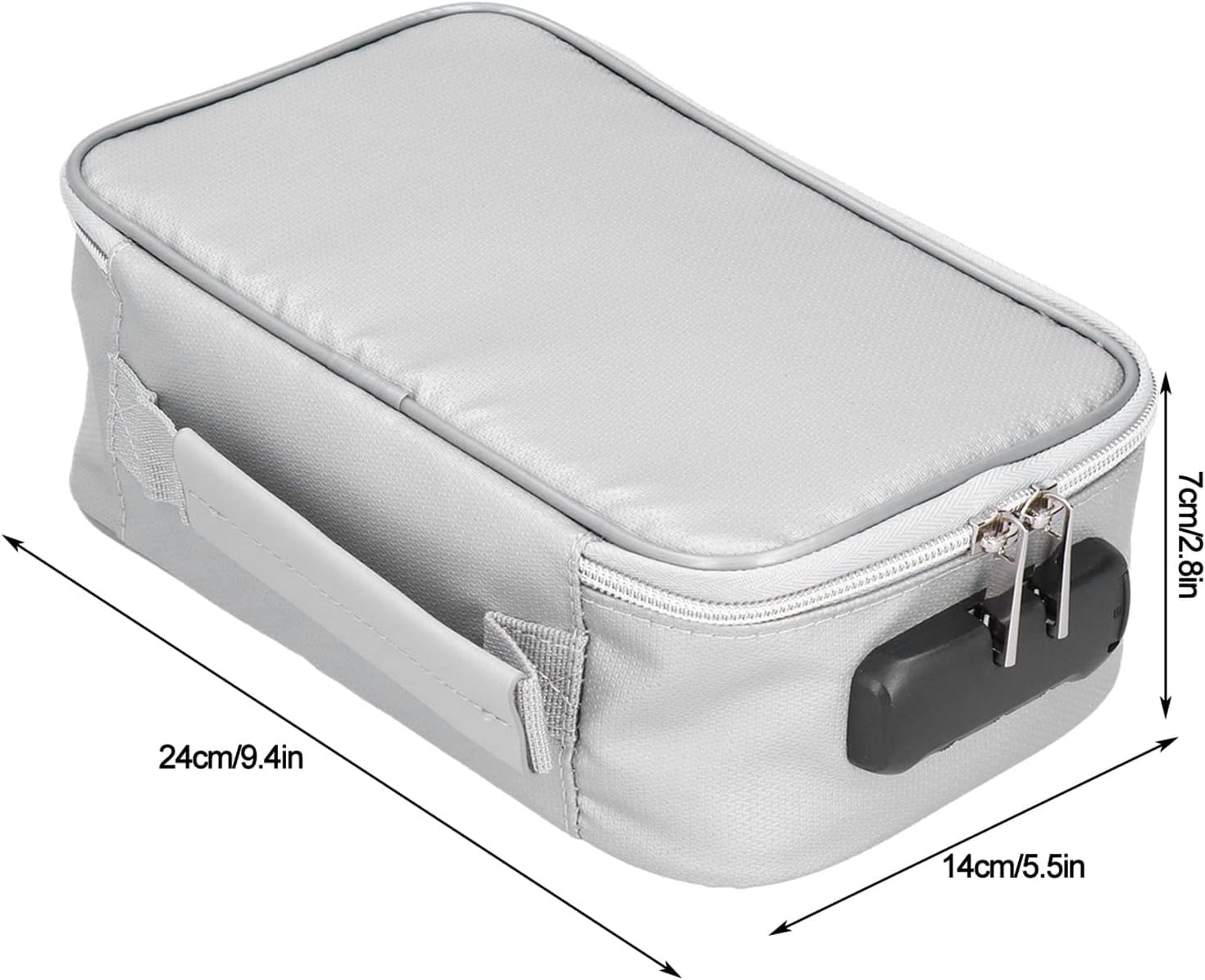 boîte à documents ignifuge portable, sac à documents ignifuge avec porte-documents à serrure stockage fichiers pour documents fichiers importants passeports certificats valeur objets