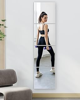 30+ Handmade Room Decor Ideas To Personalize Your Space 64 Full Length Wall Mirror Tiles, 12'' x 12'' x 4PCS, Acrylic Unbreakable F...
