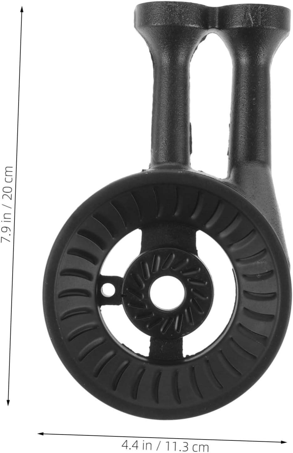 Universal Cast Iron Gas Stove Burner Head Replacement for Embedded Cooktops 7.87X4.44X2.75In Durable Flame Burner Part with Elevated Leg Design and Anti-Leak Safety