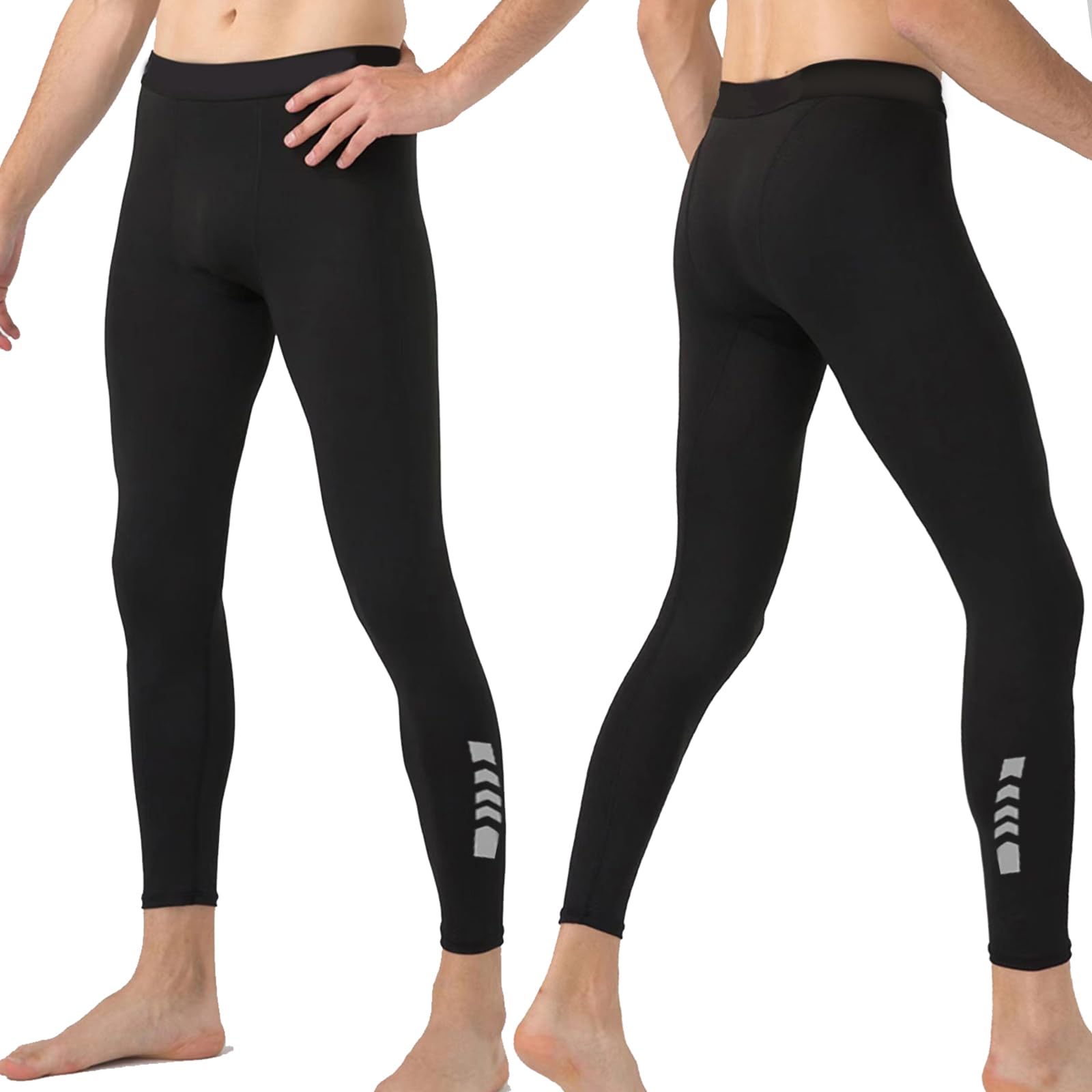 WXUP HOPS Men's Compression Pants - Men's Leggings Base Layer Bottoms,Athletic Leggings for Running, Sports, Yoga & Gym