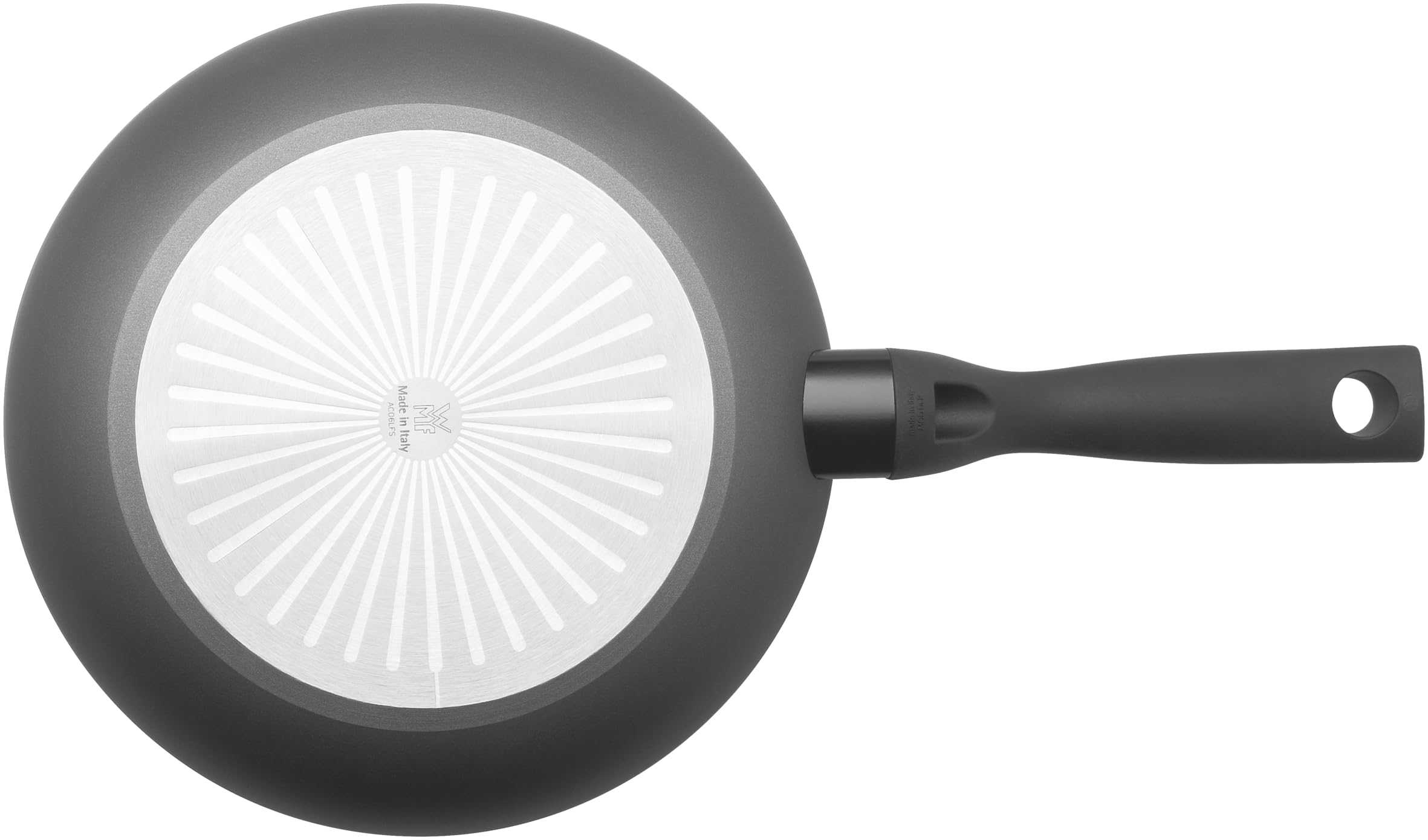 WMF Permadur Inspire - Padella per cottura a induzione, 24 cm, rivestimento in alluminio, rivestimento antiaderente PFOA, manico ergonomico in plastica