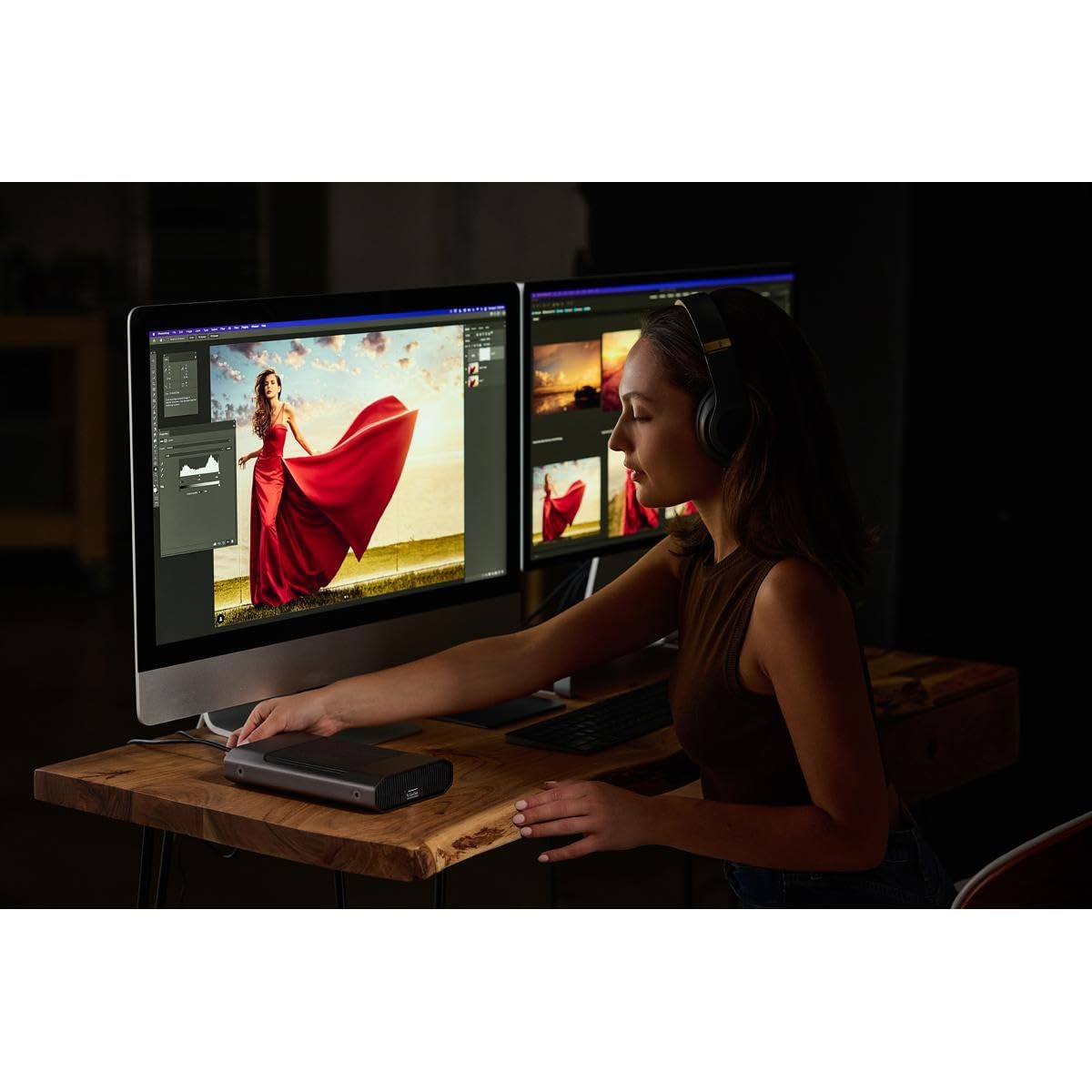 SanDisk Professional 18TB G-Drive Enterprise-Class External Desktop Hard Drive - 7200RPM Ultrastar HDD Inside, USB-C (10Gbps), USB 3.2 Gen 2, Mac Ready - SDPHF1A-018T-NBAAD