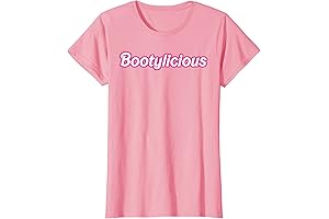 Kicked-back and Bootylicious Pink Retro Girlie T-Shirt