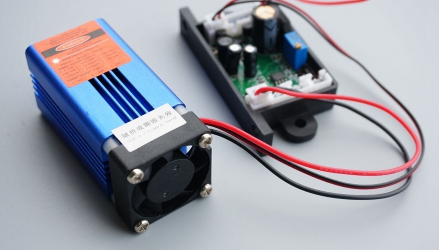 Industrial 1W 850nm 1000mw IR Infraid del laser del puntino modulo 12V / Masterizzazione partite w/TTL ventola di raffreddamento/lungo periodo di lavoro