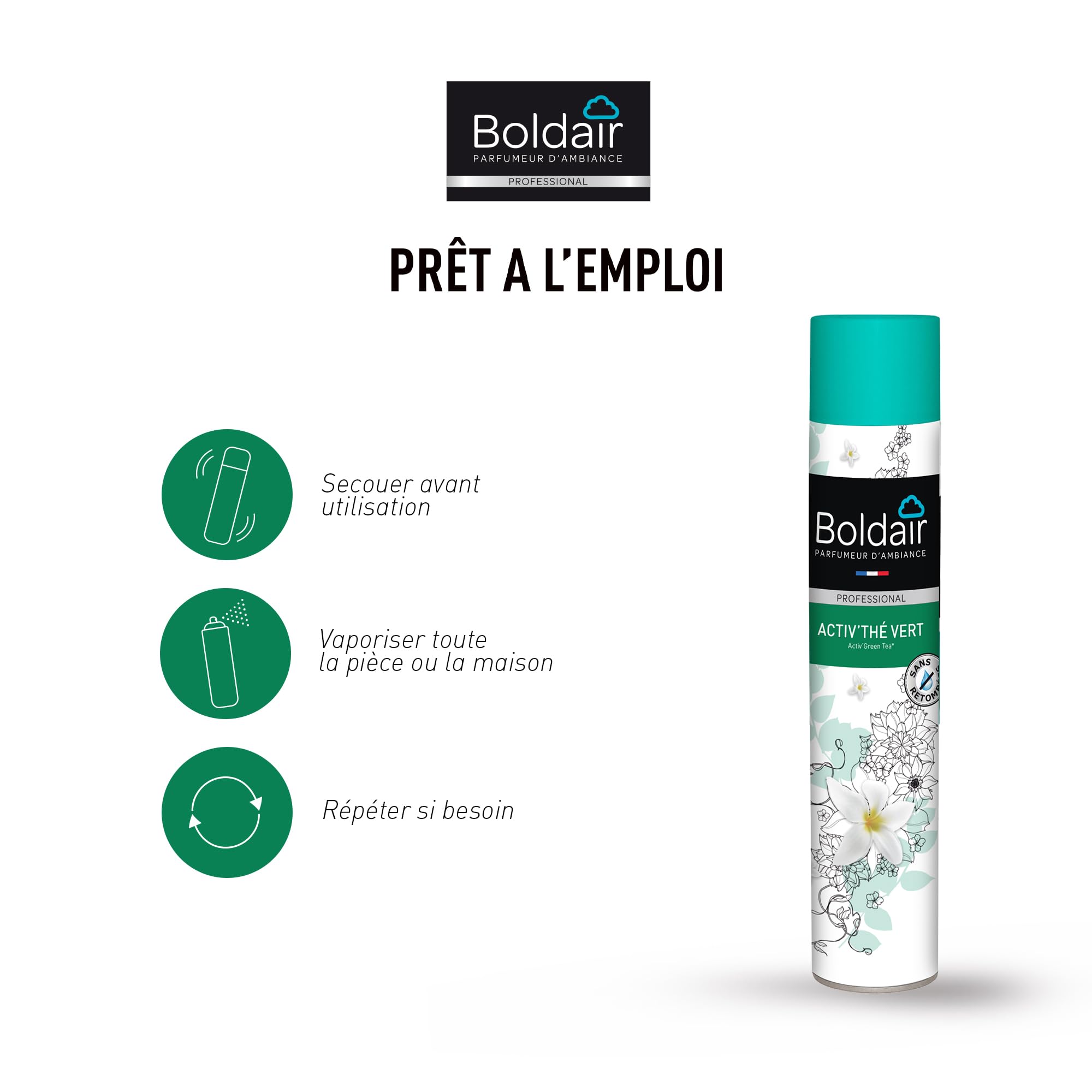 Boldair – profumanti Activ tè Verde – Set di 3