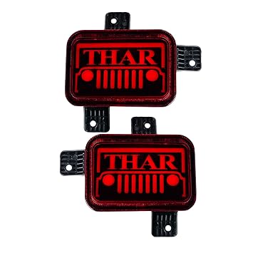 COLOURLINE Rear Car Reflector Bumper Light Compatible For thar all models with Matrix Type G Red Color
