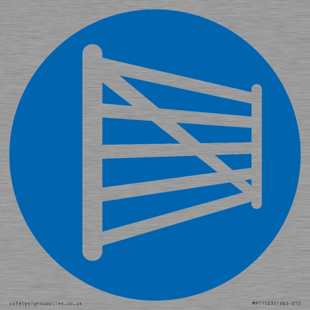 Custom Mandatory: Gate Sign - 100x100mm - S10