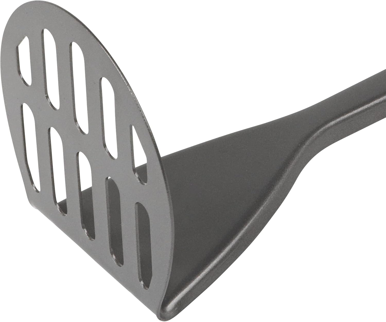 Salter BW11068EU7 Masher - Potato and Vegetable Masher, Easy to Clean, Hanging Hook for Storage, Soft Touch Easy Grip Handle, Long Lasting Quality, Stainless Steel, Cosmos Collection, Matte Grey