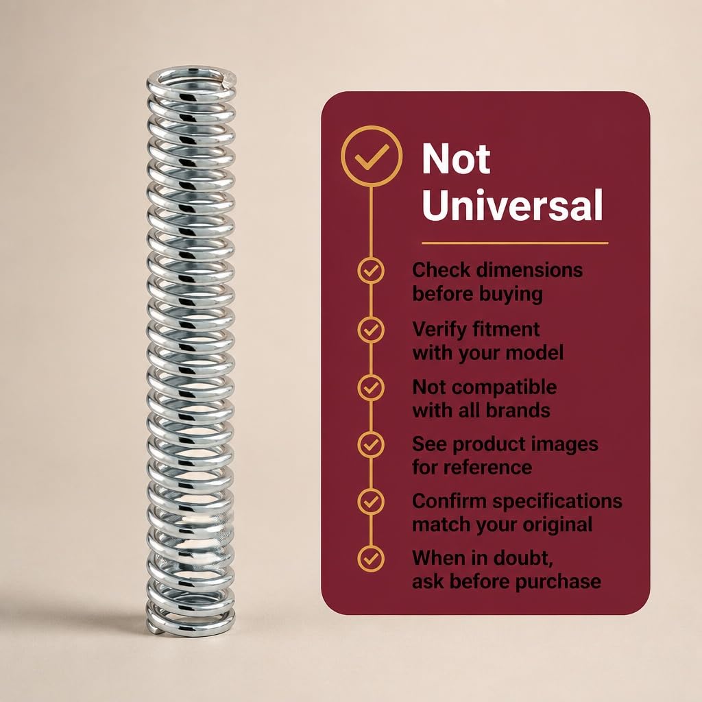 Prime-Line SP 9736 Compression Spring, Spring Steel Construction, Nickel-Plated Finish, 0.162 Gauge x 1-1/8 in. x 7 in. (Single Pack) — Amazon image 9