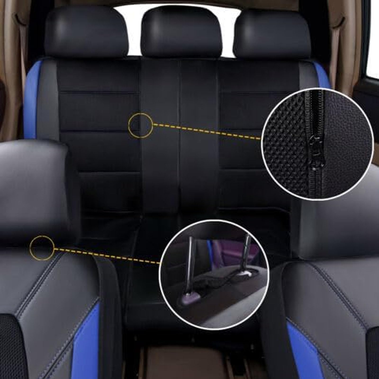 9 szt. Pokrowce na siedzenia samochodowe do Toyota Corolla Hybrid 2000-2024, skórzane pokrowce na siedzenia, ochraniacze, poduszka, antypoślizgowe, pełny zestaw akcesoriów do wnętrz,