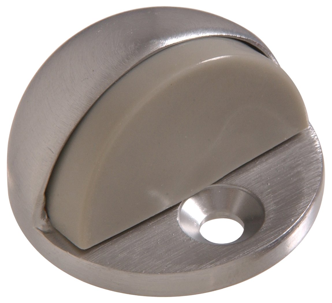 Hardware Essentials 852969 Low Dome Floor Door Stops Satin Chrome 1/4"-3/4" Clearance