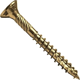 Jake Sales - 8 X 1-1/2" Gold Star Wood Screw Torx/Star Drive Head - Multipurpose Torx/Star Drive Wood Screws - (5 Pounds - 990 Approx. Screw Count) 8 X 1-1/2 5 Pounds - 990 Approx. Screws