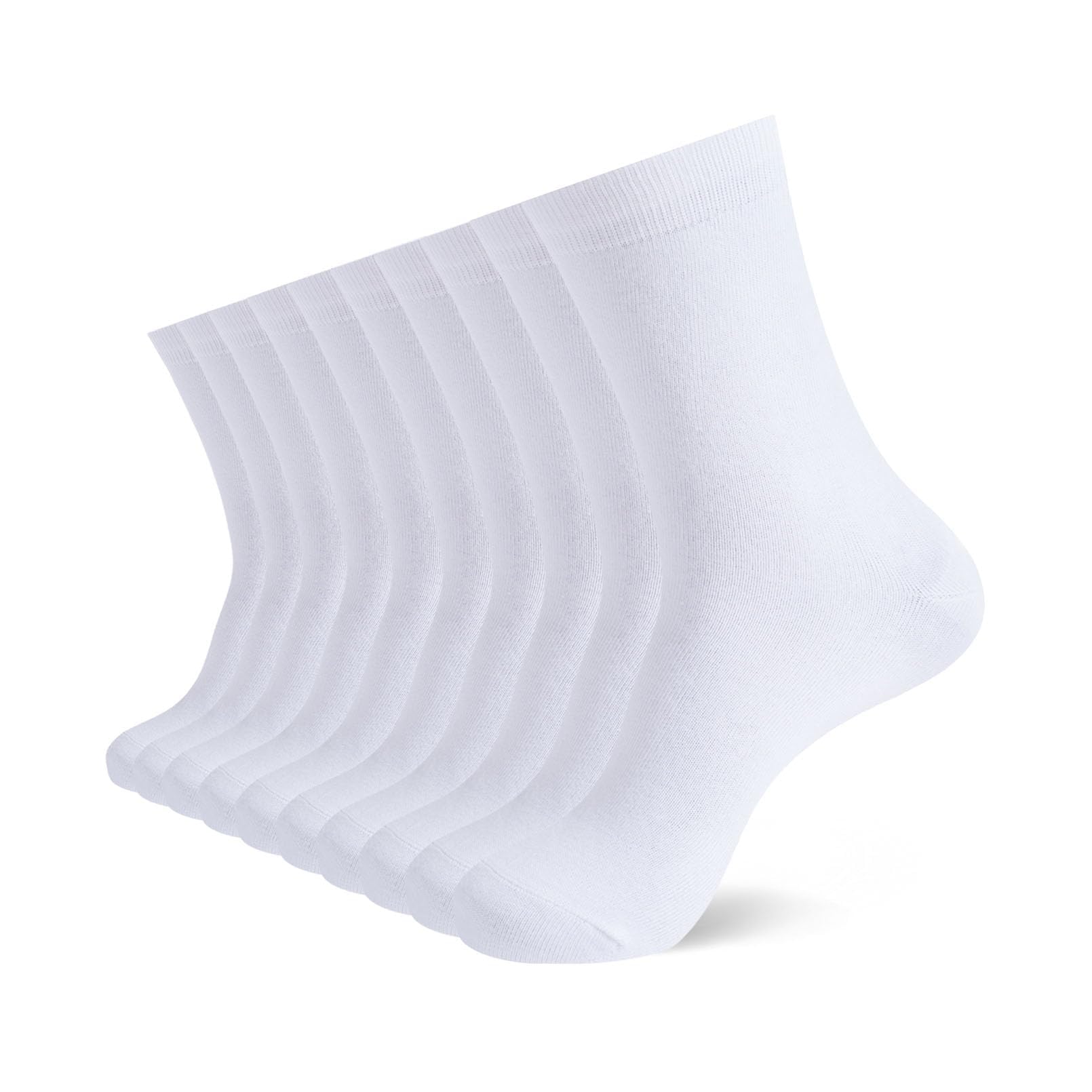YOUCHAN 10 Paires de Chaussettes Pour Hommes Femme Classiques Confortable Respirantes Coton Chaussettes
