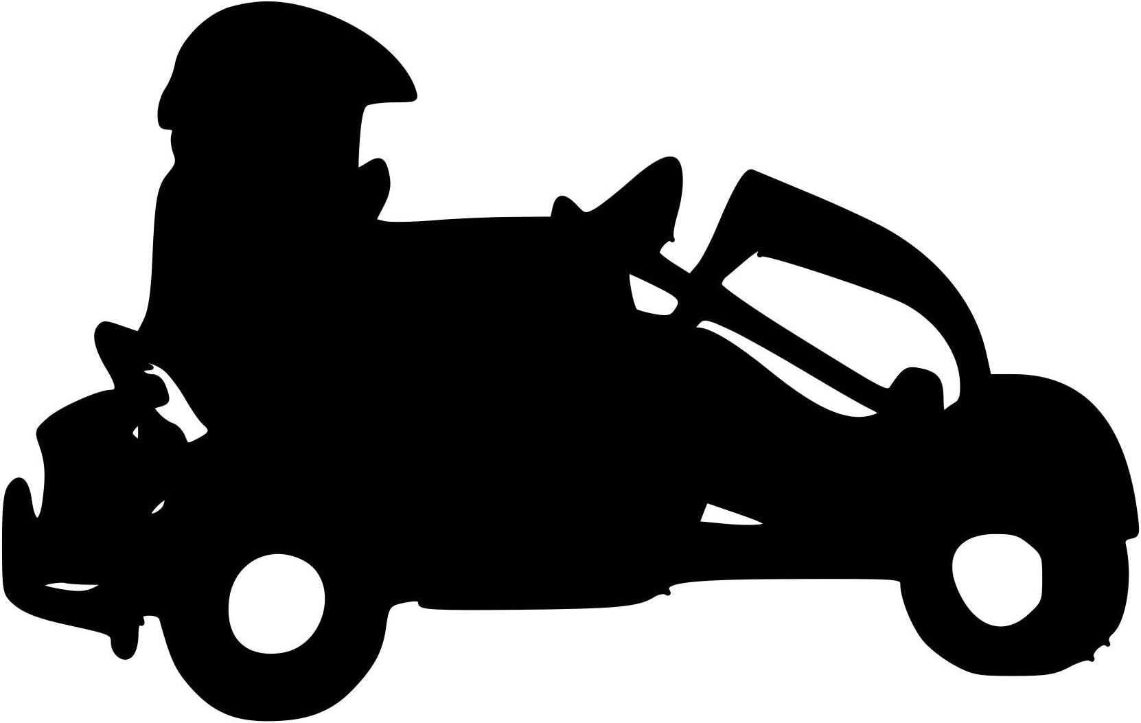 Minglewood Trading Go Kart Go-Cart Racing Superkart Karting - Vinyl Decal Sticker - 5.5" x 3.5"
