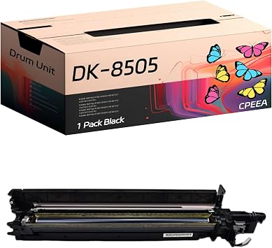 Compatible for Kyocera DK-8505 Drum Unit Work for Kyocera TASKalfa 3050ci 3550ci 3551ci 4550ci 4551ci 5550ci 5551ci Printers, with Chip, High Yield 90000 Pages, Clear Printing Black