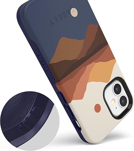 Miniatura 6 de Casely Funda para iPhone 12 Mini  Compatible con MagSafe  Los opuestos se atraen  Funda de montaña con bloques de color de día y noche