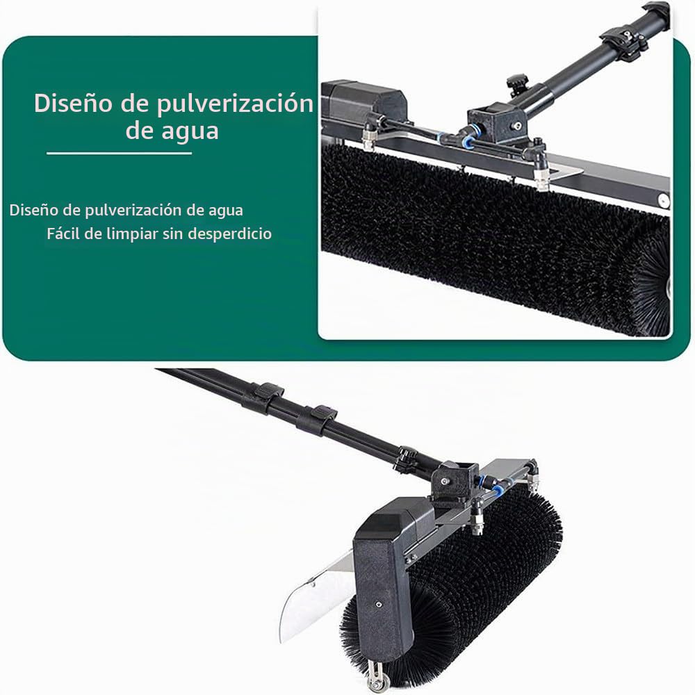 Máquina Limpieza Lavado Paneles fotovoltaicos con Varilla telescópica,Equipo Limpieza Paneles solares,Robot Limpiador Solar,Kit pértiga eléctrica con alimentación Agua,7.5m(24.6ft)