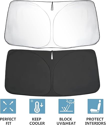 Miniatura 3 de SKTU Parasol para parabrisas delantero Supra 2020 2021 2022 2022 2023 2024 2025 2026 Toyota GR Supra parasol plegable para bloquear los rayos UV y