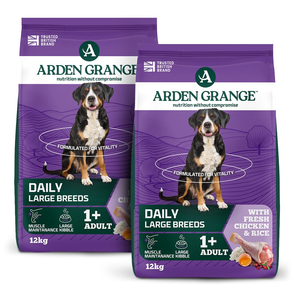 Arden Grange Large breed adult with fresh chicken & rice 2 x 12kg — image 1