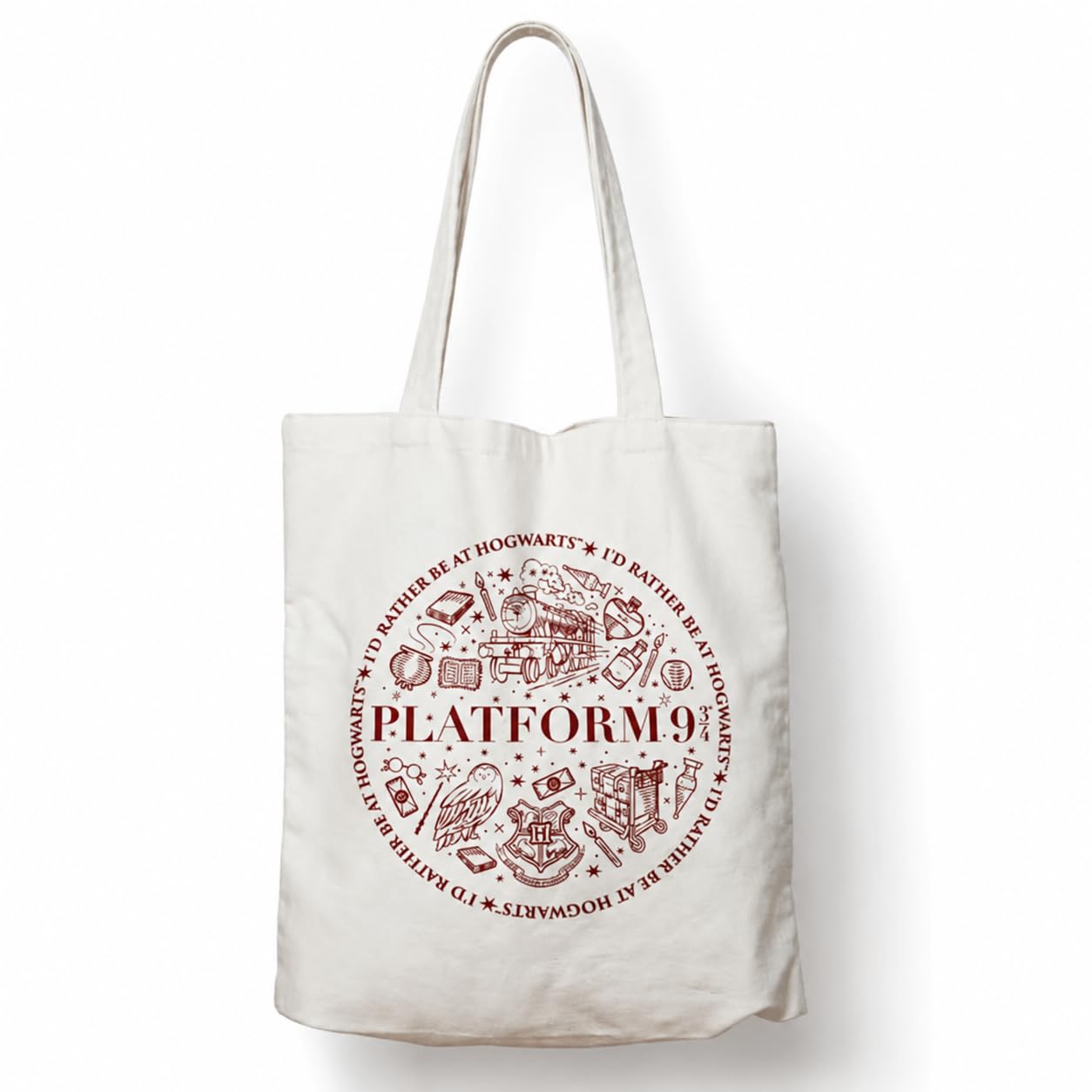 Harry Potter Platform 9 3/4 Cotton Tote Bag by The Carat Shop
